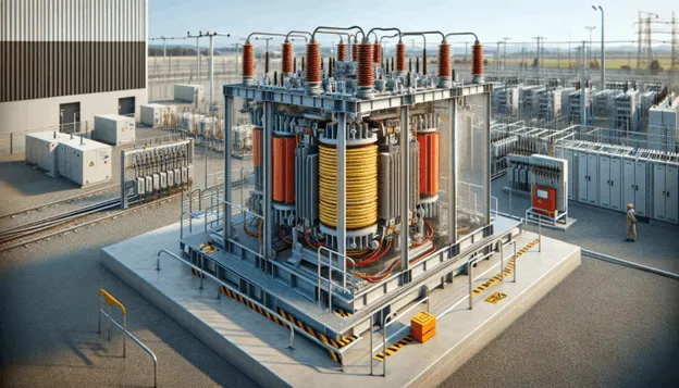 Dry-type transformer installation