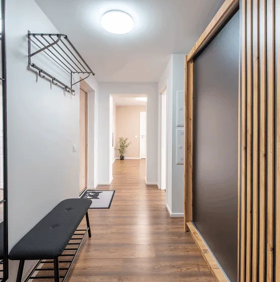 Modern commercial office corridor